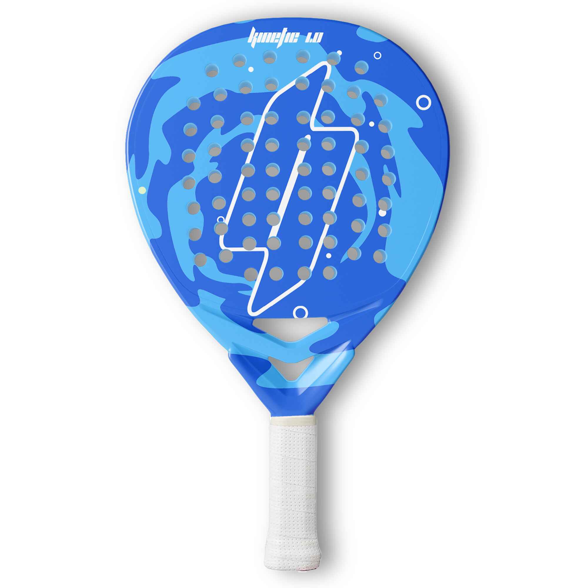 Paddle racket carbon fiber face texture spin grip