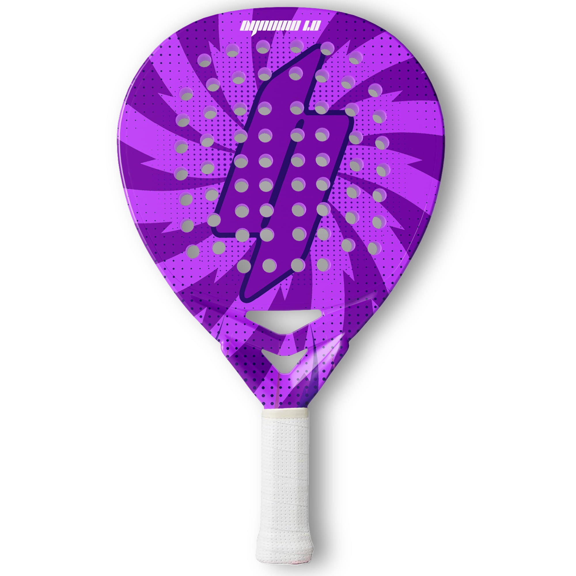 Bolt Dynomo 1.0 purple carbon fiber padel racket round shape EVA foam 360g USA